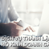 Thành Lập Hộ Kinh Doanh Cá Thể